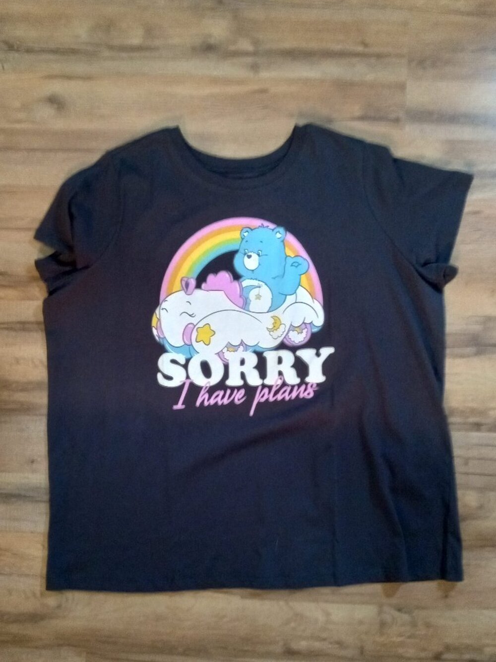 Torrid 3 3X Care Bears Cloudmobile Sorry I Have Plans Cute Graphic Tee t-shirt - Picture 3 of 3